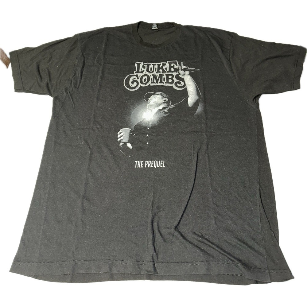 Luke Combs The Prequel Album Black T-Shirt Men's Size 2XL Country Music Concert - Picture 1 of 7